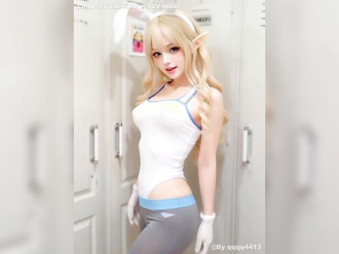 Invisible groping of breasts/Ghost  - 16