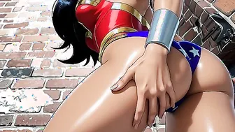 Wonder woman loves showing her ass