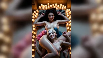 Harley Quinn and Selene getting cozy