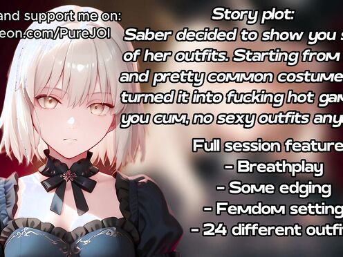 Survive Saber's sexy outfits changing party (Breathplay JOI)