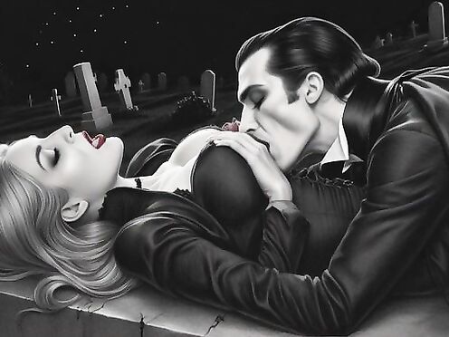 dracula scking beatiful nipples